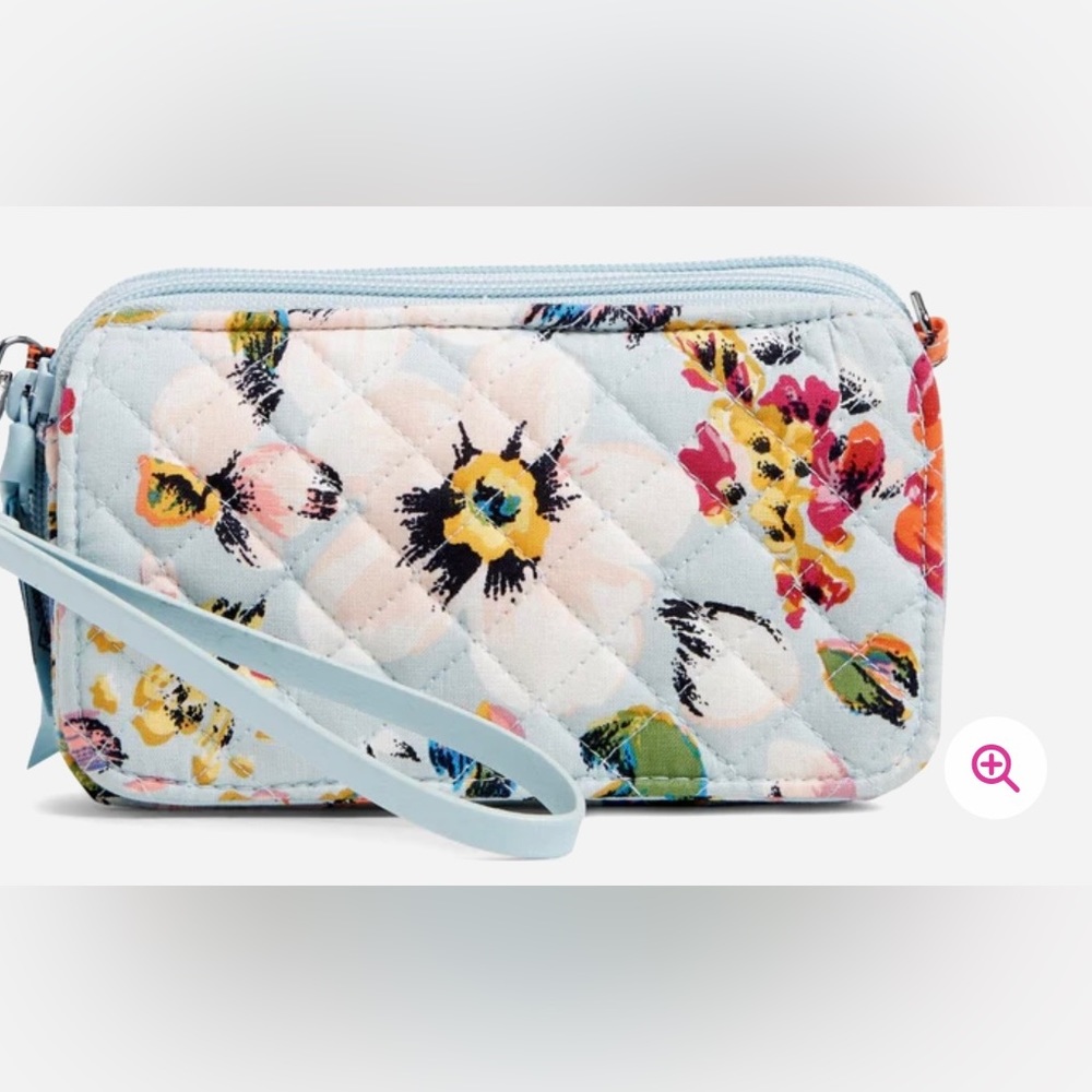 Vera Bradley blue floral Crossbody Bag